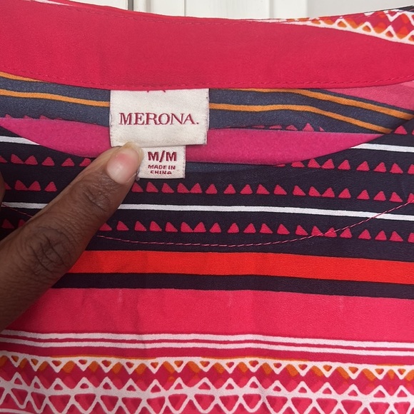 Multicolored Dress with elastic waist N - Picture 2 of 4